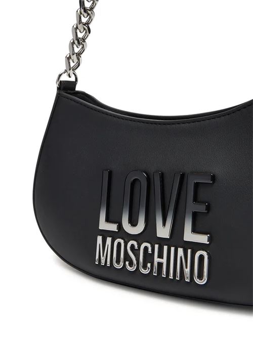 BORSA PU GRS NERO+GALV.NIKEL LOVE MOSCHINO | JC4256PP0MKD0/00B